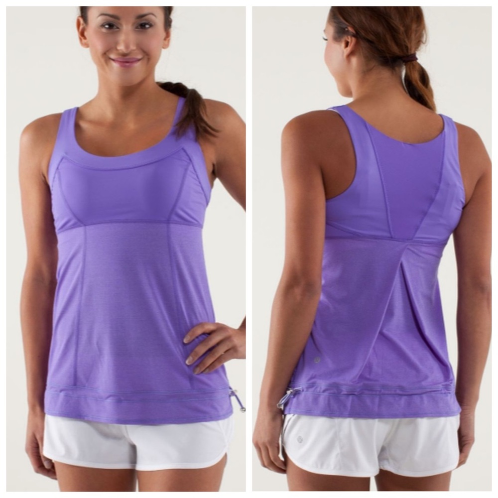 Lululemon women’s NWT run ta ta topper tank top